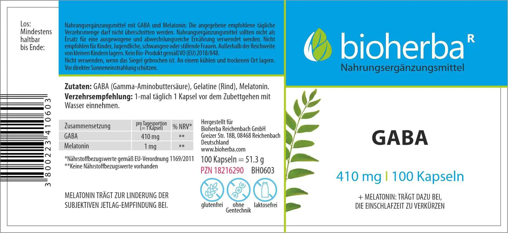 Bioherba Gaba Melatonin 410 Mg 100 Kapsül - Galeri