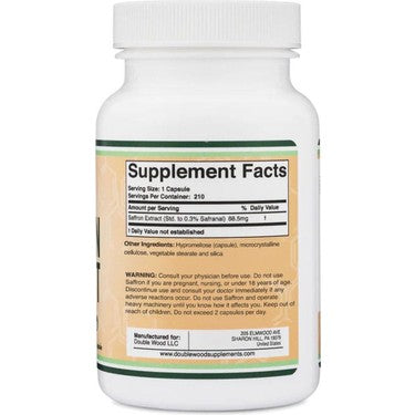DOUBLE WOOD Saffron Extract 210 Caps - Galeri