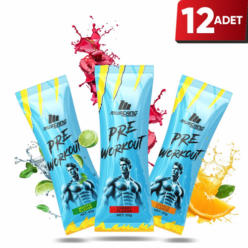 Mustang Nutrition Pre-Workout 20 Gr X 12 Adet Saşe
