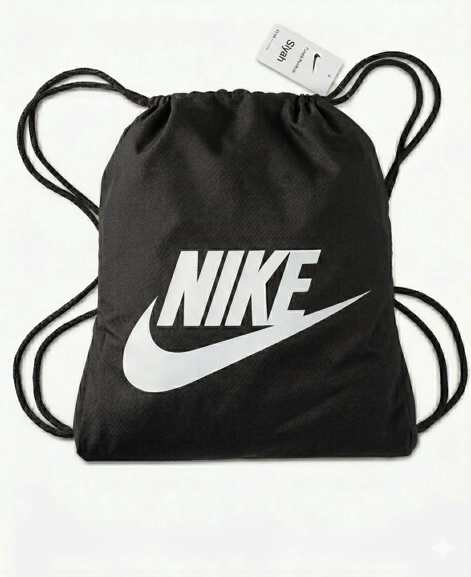 Nike Baskili Buzgulu Spor Sirt Cantasi Siyah