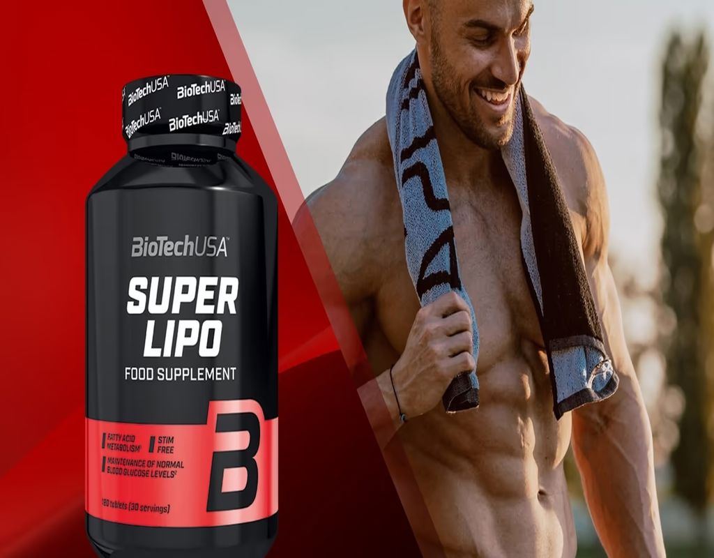 BioTech USA Super Lipo Fat burner (HCA+L-carnitine+Green tea+CLA+Garcinia cambogia) 120 tablets - Galeri