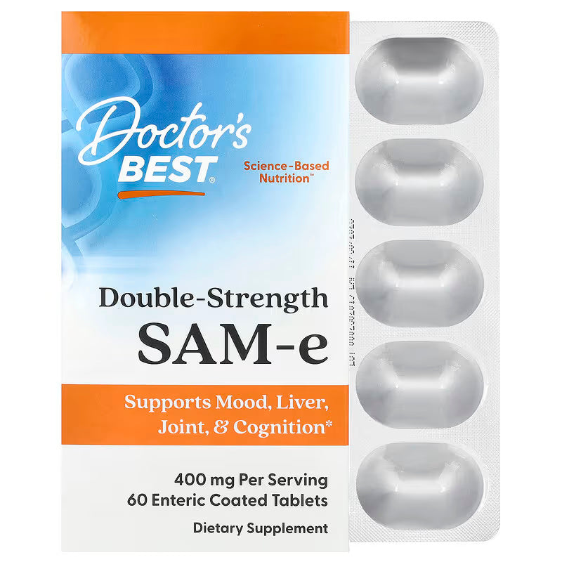 Doctor's Best SAM-e 400 mg 60 Liver , Joint , Cognition Brain & Cognitive Enteric Coated Tablets
