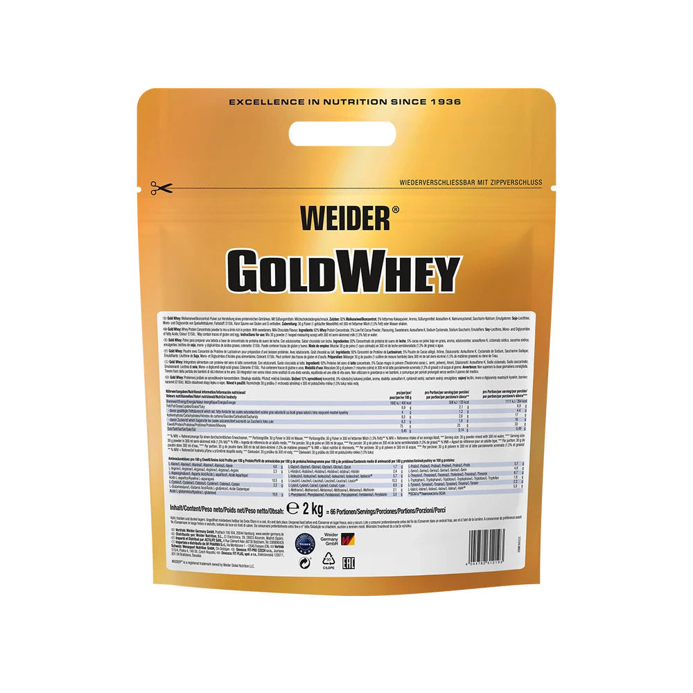 Weider Gold Whey Protein Low Sugar 2 Kg 66 Servis - Galeri