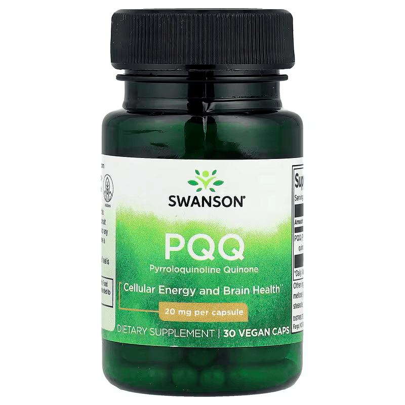 Swanson PQQ Pyrroloquinoline Quinone Brain & Cognitive 20 mg, 30 Vegan Caps
