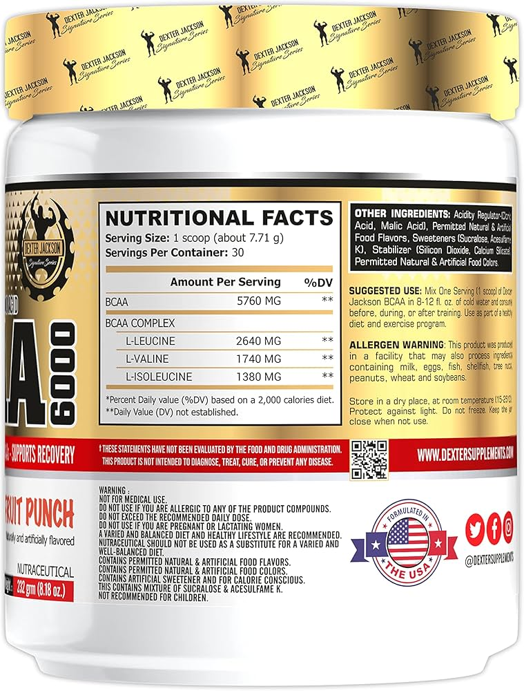 Dexter Jackson BCAA 6000 232 Gram - 30 Servis - Galeri