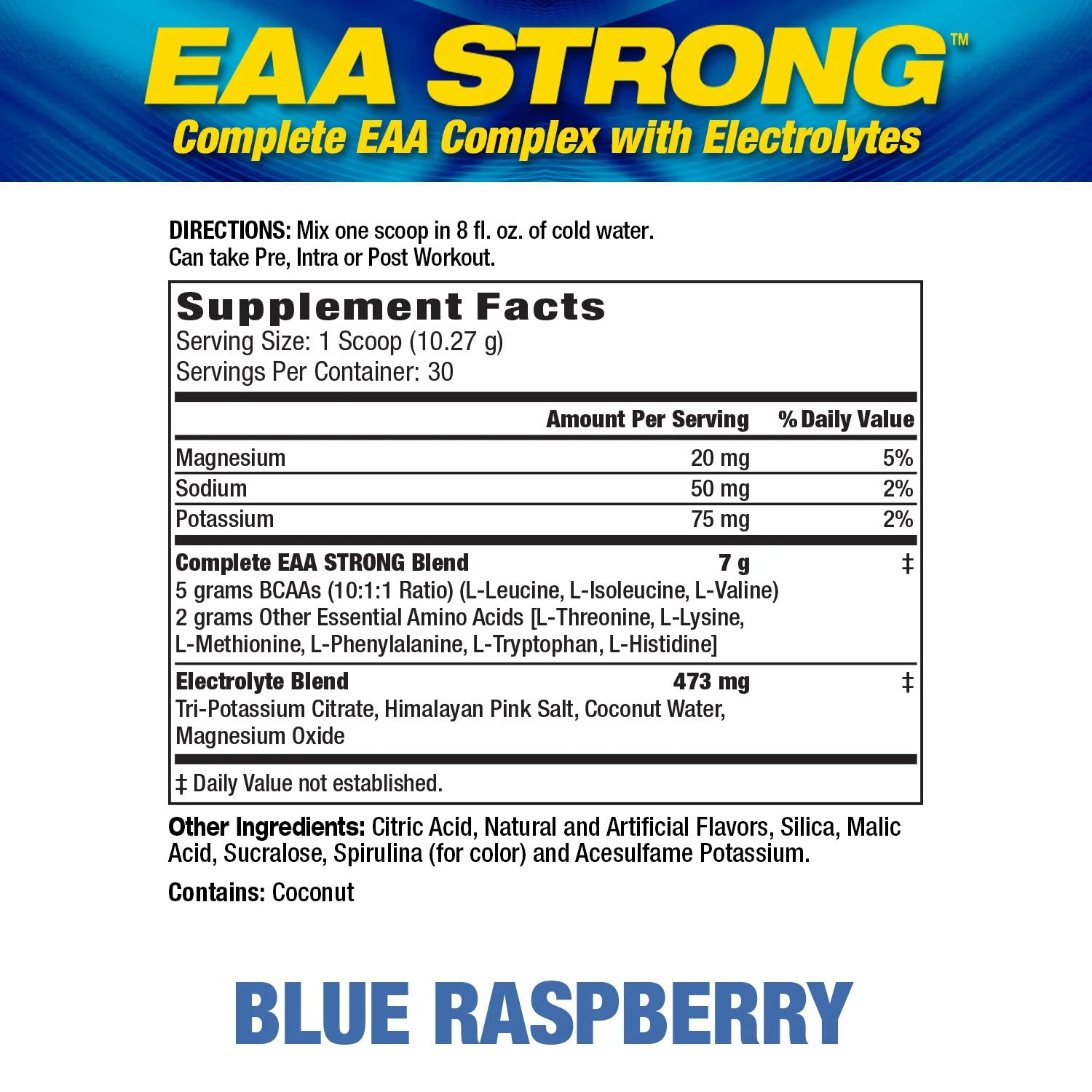 Maximum human performance combines 7g of all nine EAA Amino Complex and electrolytes - Galeri