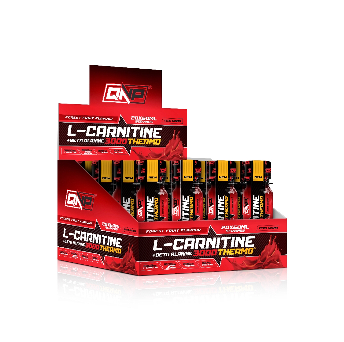 Qnp Nutrition L Carnitine Thermo Bullet 3000 Mg 60Ml X 20 Adet Kirmizi Meyveler Beta Alanine