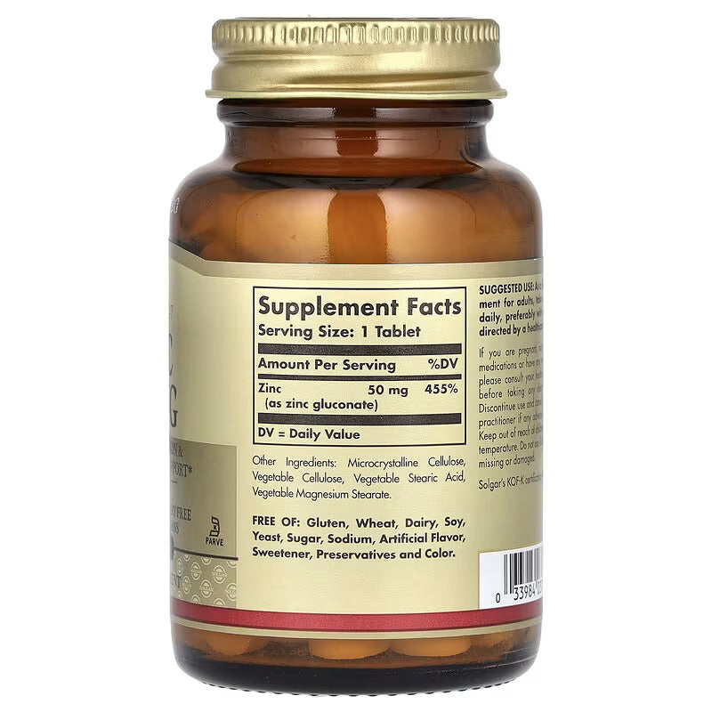 Solgar Zinc 50 mg 100 Tablets - Galeri