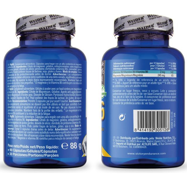 WEİDER MgB6 Vitamin B6 + Magnesium 90 Caps - Galeri