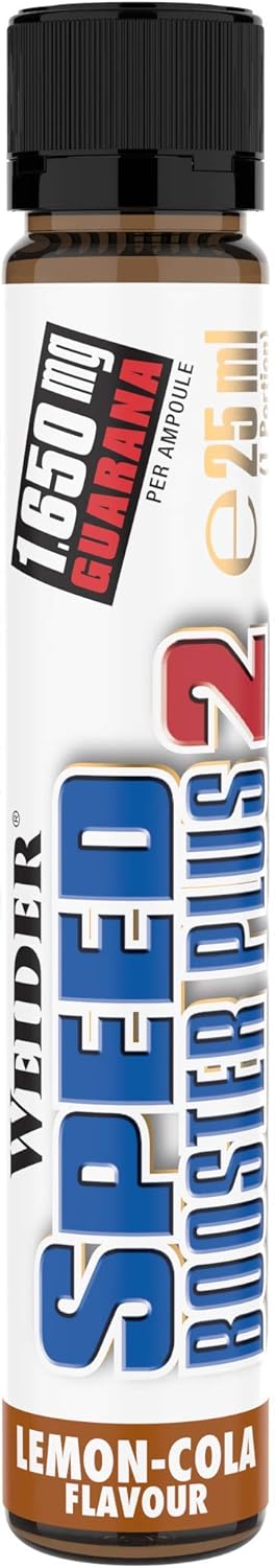 Weider Speed Booster Plus PreWorkout Energy Shot, 20 x 25 ml Lemon-Cola Flavour - Galeri