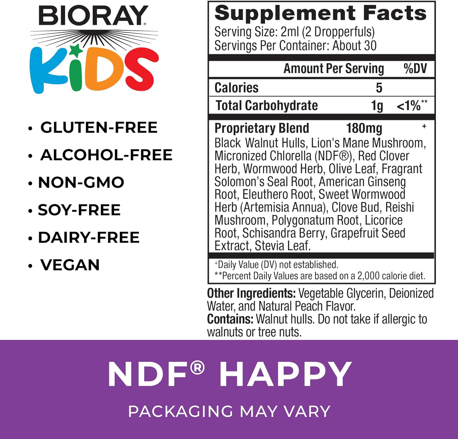 BIORAY Kids NDF Happy Peach Children's Digestive Support 59 ML - Galeri