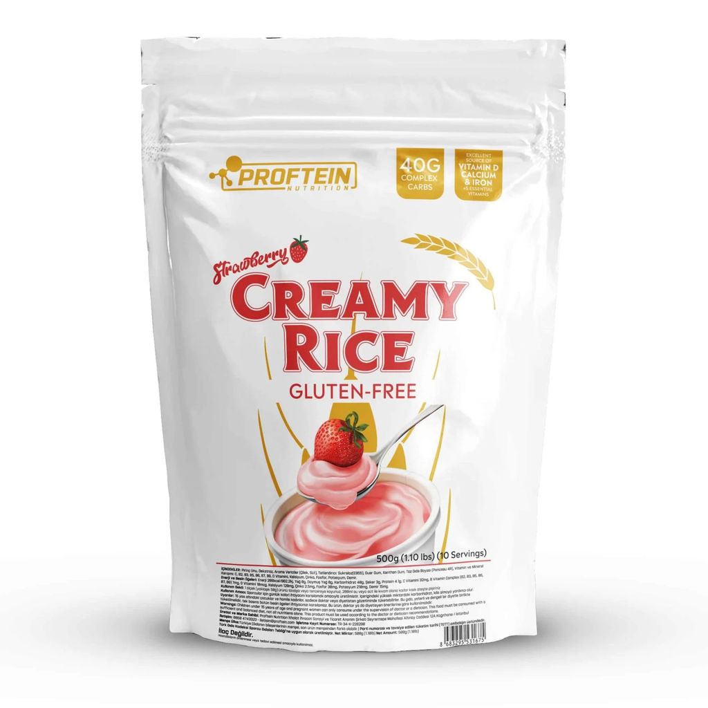 Proftein Cream of Rice Cream Aromalı Pirinç unu Yüksek PROTEİN + KARBONHİDRAT 500 gram - Galeri