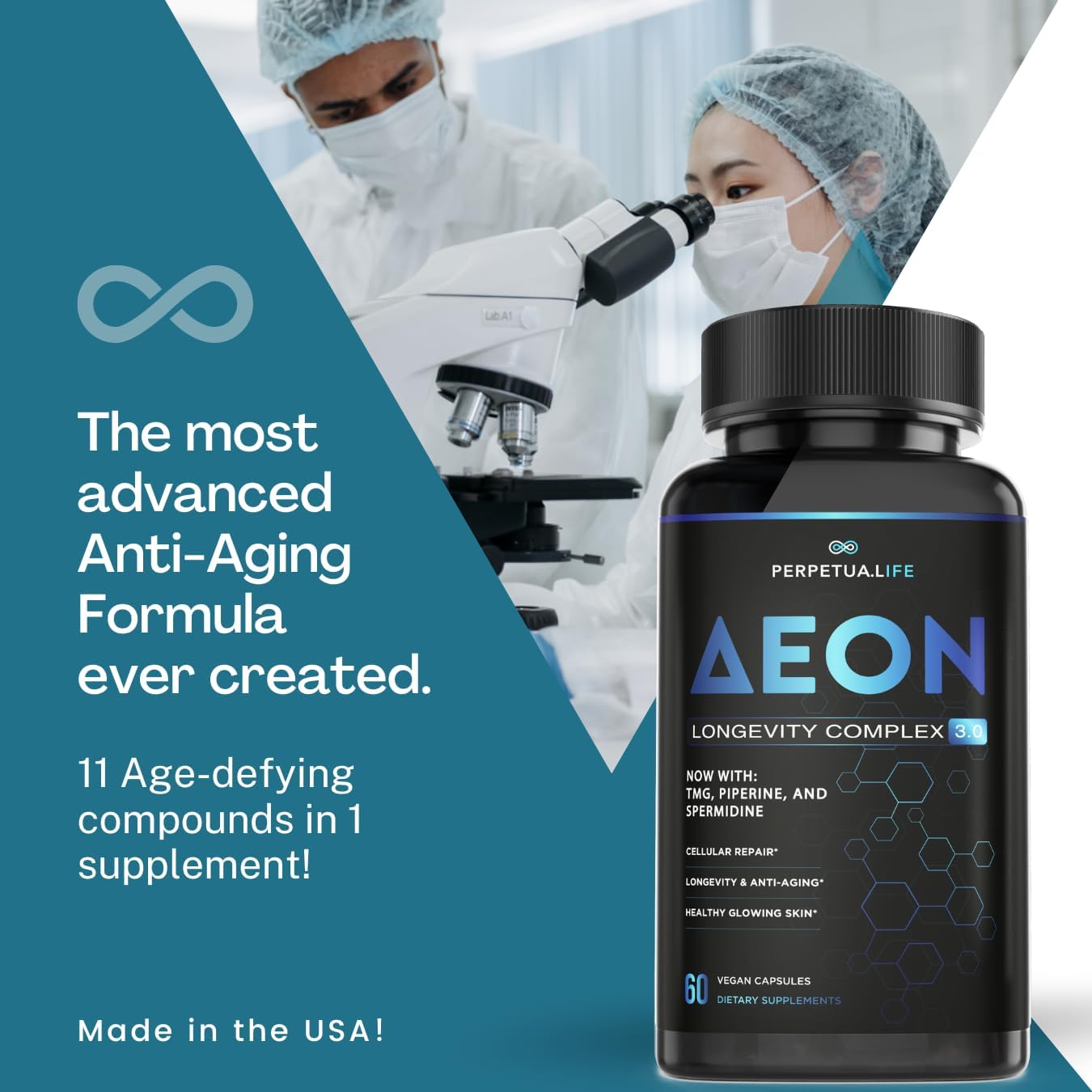 Perpetua Life AEON Liposomal NAD+ Longevity Complex 60 Capsules - Galeri