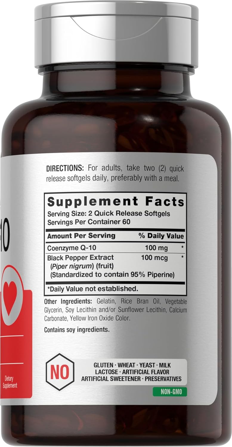 Horbäach CoQ10 Koenzim 100mg 120 Softgels - Galeri