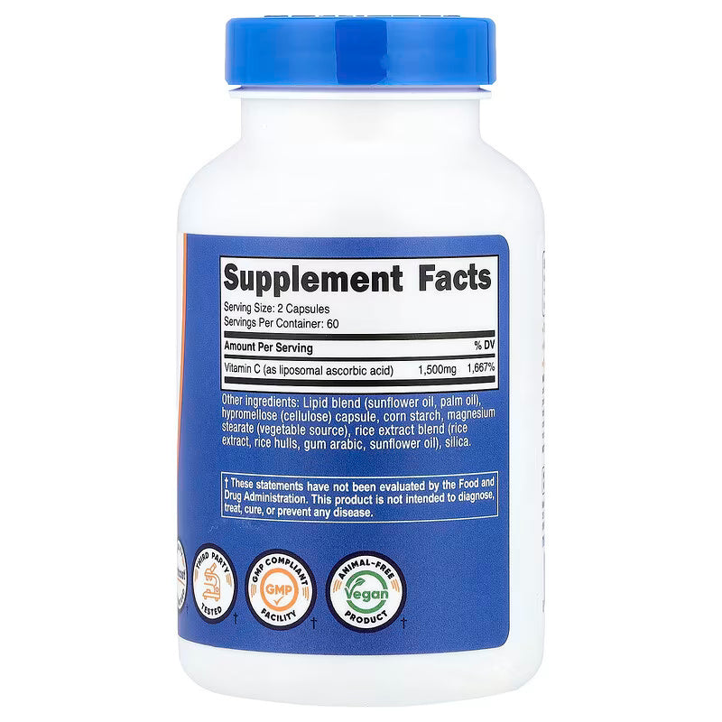 Nutricost Liposomal Vitamin C 120 Capsules - Galeri