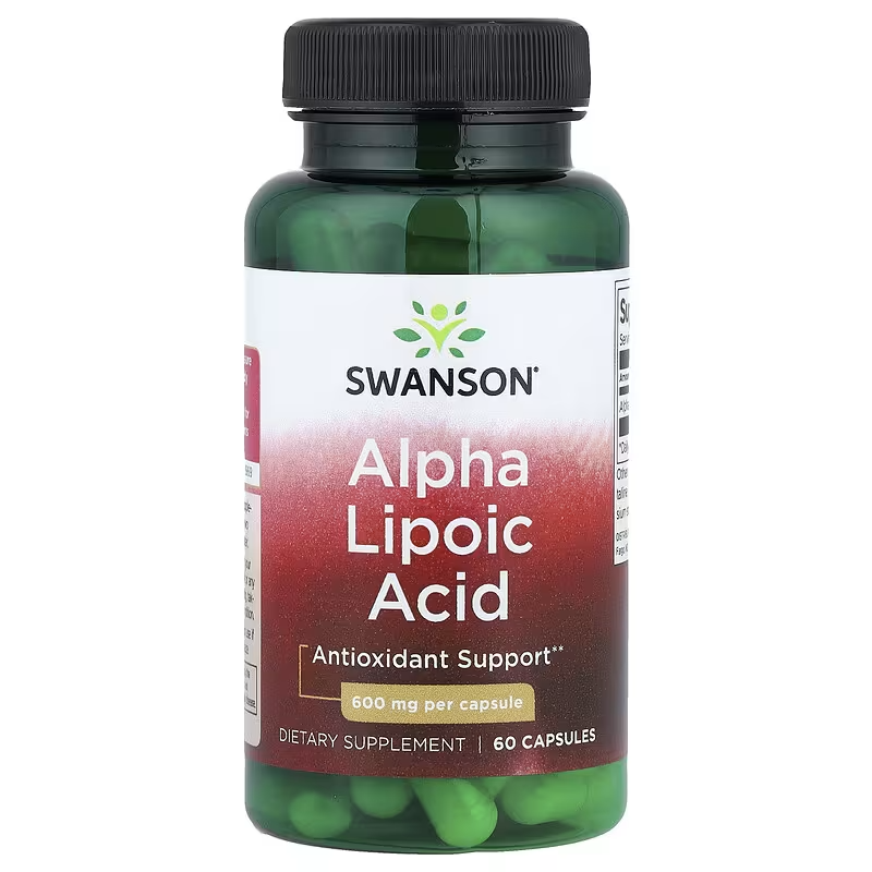 Swanson Alpha Lipoic Acid Antioxidants 600 mg 60 Caps