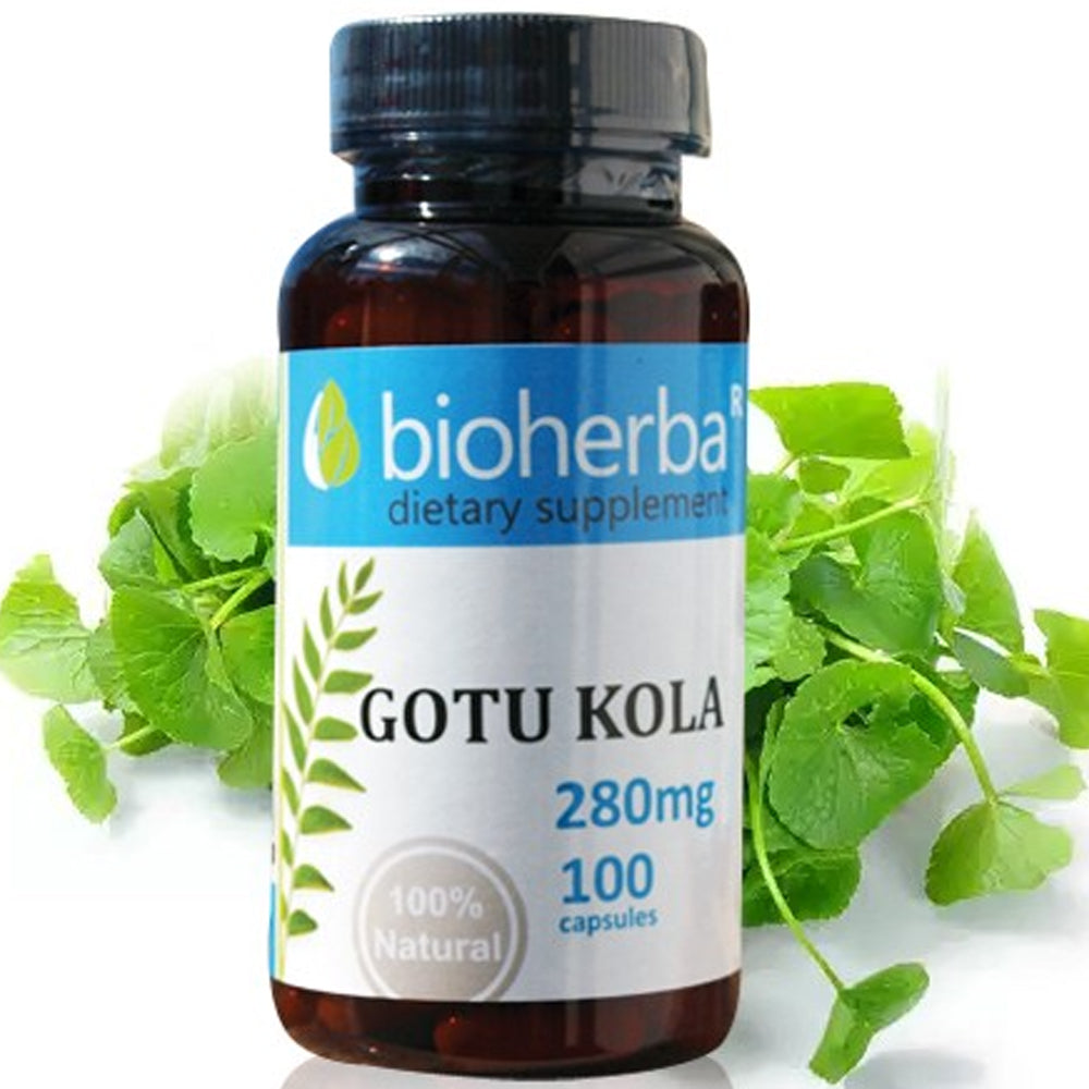 BİOHERBA GOTU KOLA 280 mg 100 capsules - Galeri