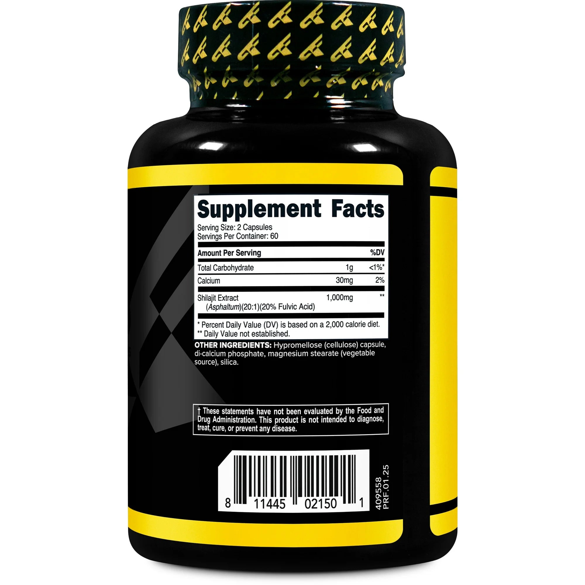 Primaforce Shilajit Naturally Occurring Fulvic Acid 120 Capsules - Galeri