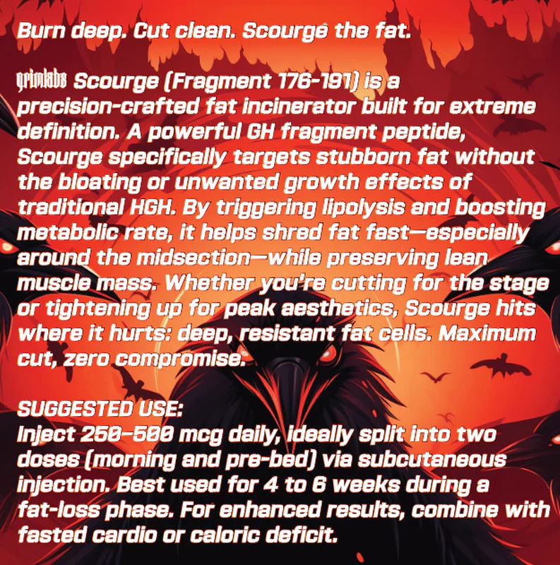 Grimlabs Scourge - Fragment 176-191 5MG & Bacteriostatic Water - Galeri