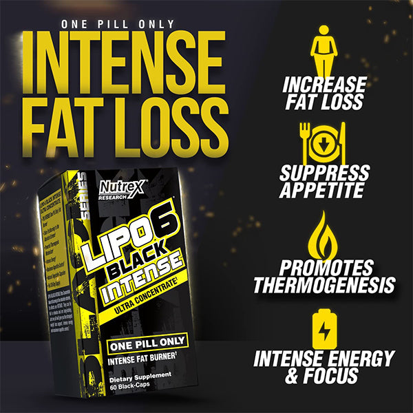 Nutrex Research LIPO 6 Intense Ultra Concentrate Fat Burners 60 Caps - Galeri