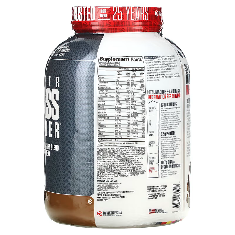 Dymatize Super Mass Gainer Karbonhidrat tozu 2,7 Kg - Galeri