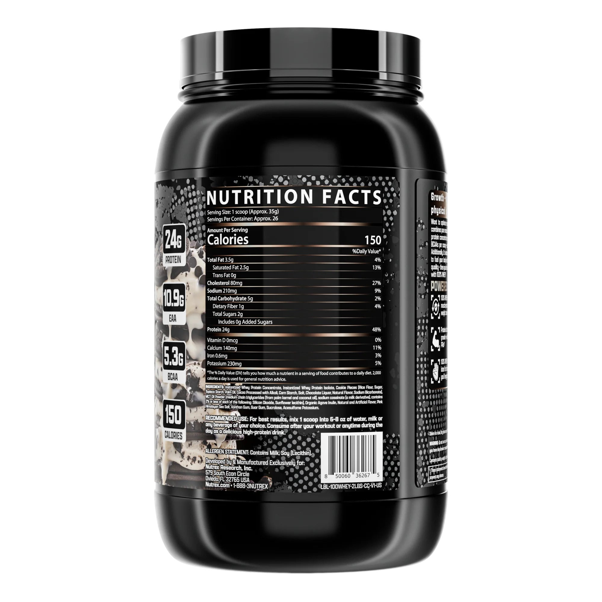 Nutrex 100% Whey Premium Protein For Muscle Growth & Recovery 1 kg - Galeri