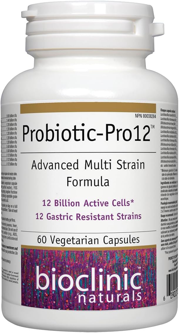Bioclinic Naturals Probiotic Pro (lactobacillus+bifidobacterium) 12 Billion milliards 60 vcaps - Galeri
