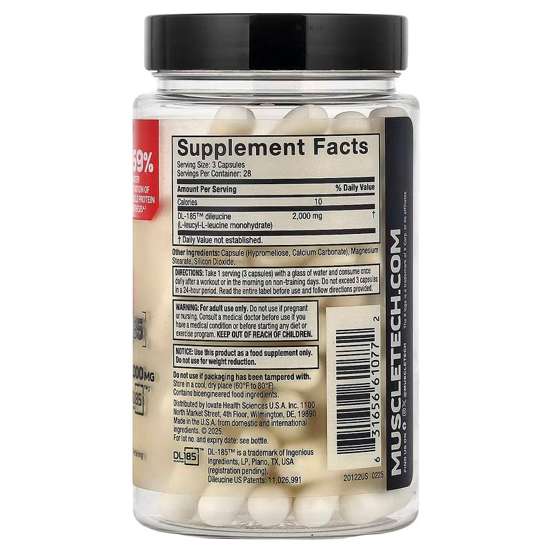 Muscletech Peptide Dl-185 Dileucine Losin Monohidrat 2000 mg 84 Caps - Galeri