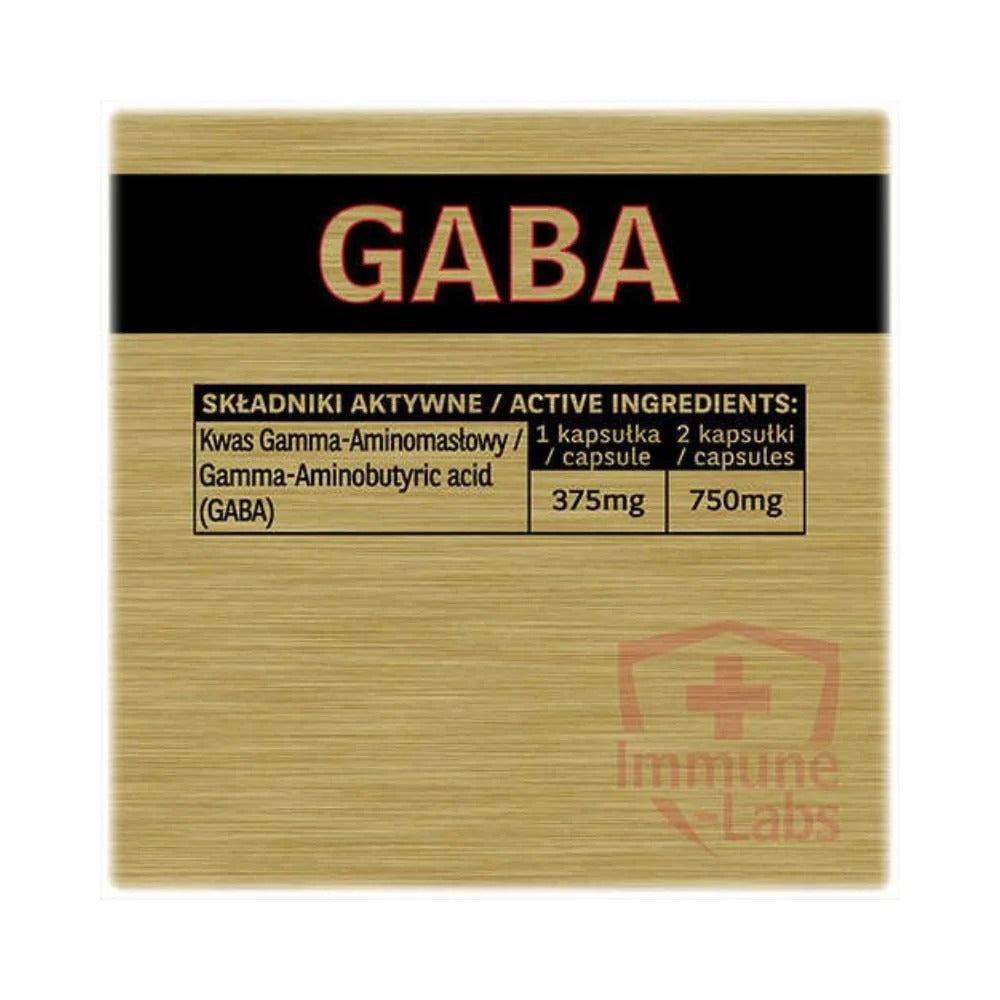 Immune Labs GABA Food supplement for stress 750 mg 150 capsules (Romanya menşei) - Galeri