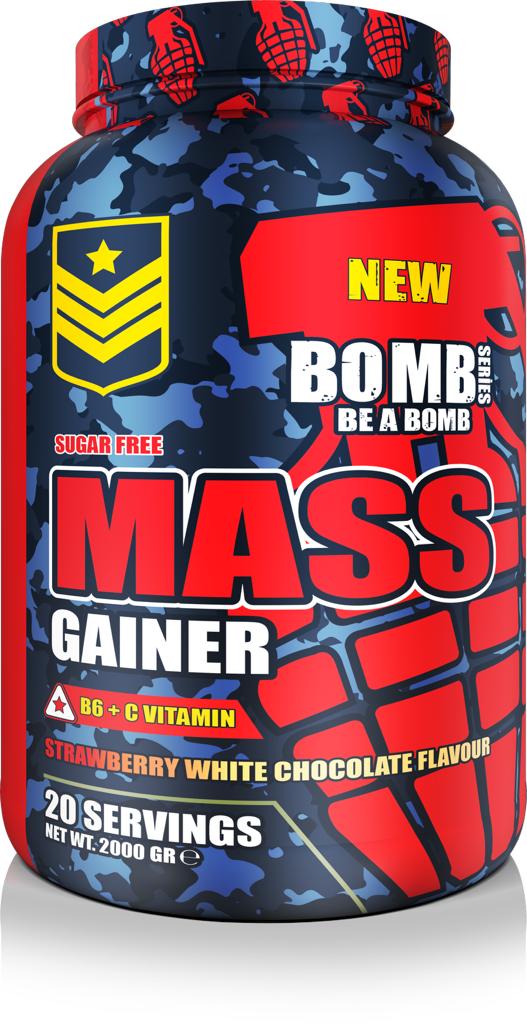 Bomb Series Mass Gainer Cilek Beyaz Cikolata 2000 Gr