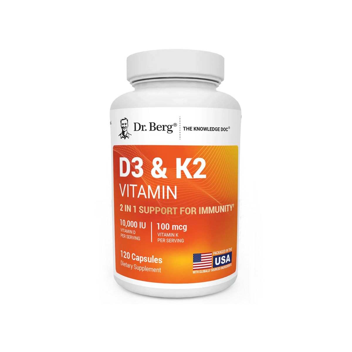DR.BERG D3 &amp; K2 Vitamin 120 KAPSÜL