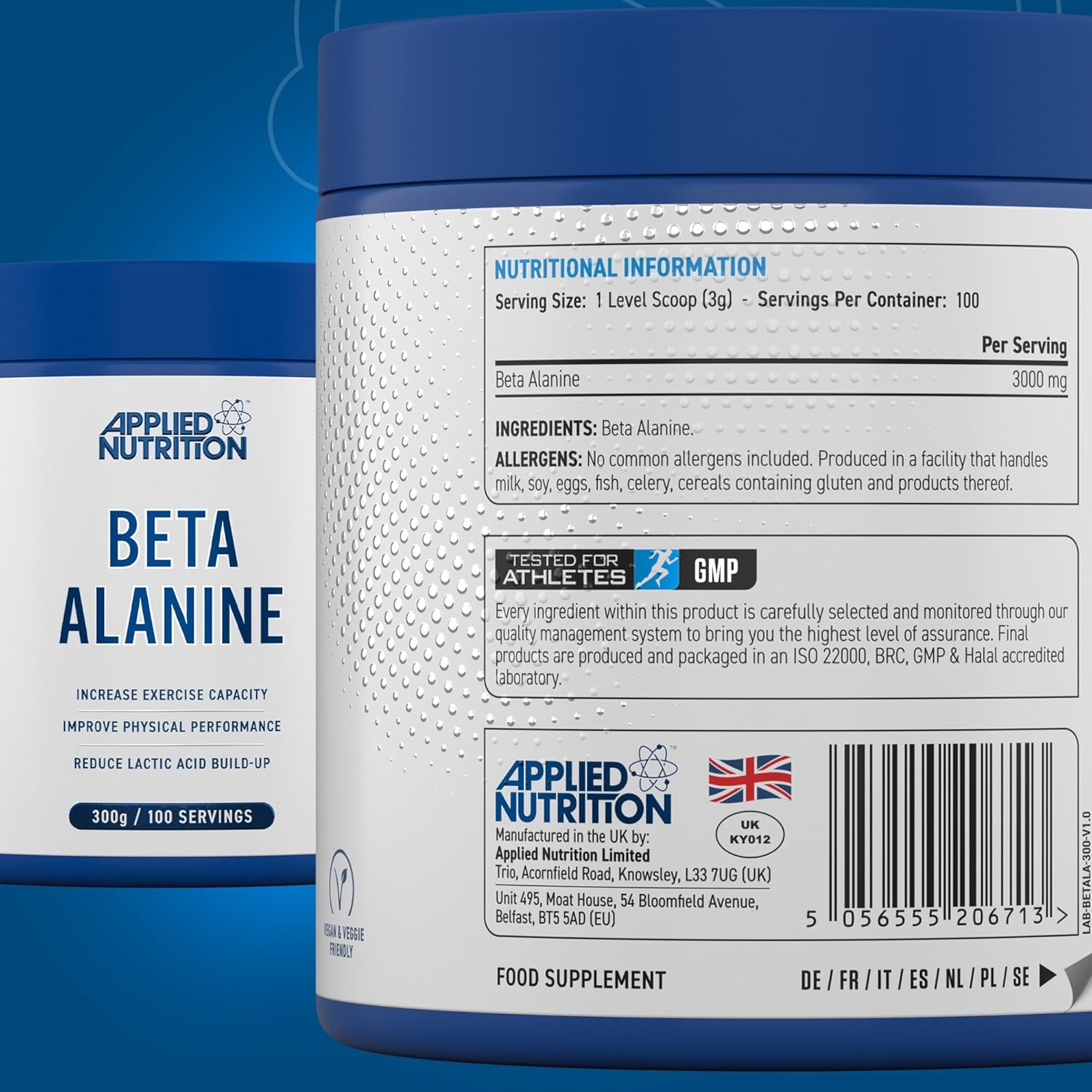Applied Nutrition Beta Alanine PreWorkout 3000mg 100 Servings - Galeri