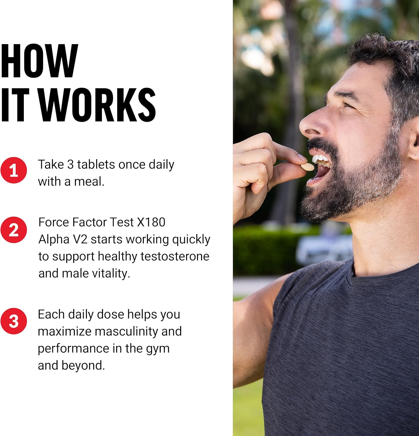 Force Factor Test X180 Alpha v2 L-Citrulline Black Maca Horny Goat Longjack Tongkat Ali - 120 Tablet - Galeri