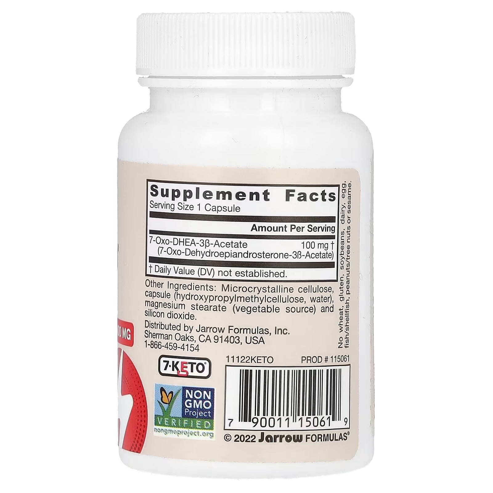 Jarrow Formülleri Vegan 7-Keto DHEA 100 mg 30 Vejetaryen Kapsül - Galeri
