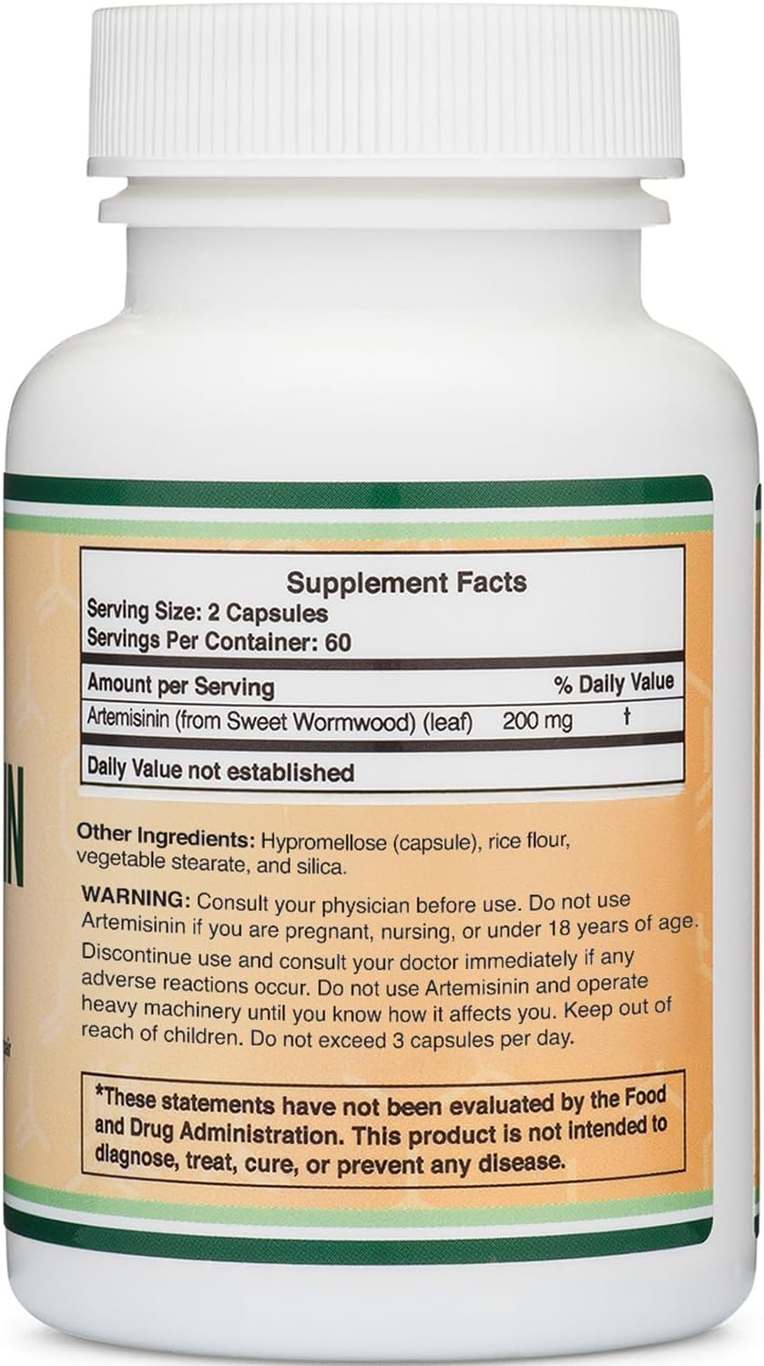 DOUBLE WOOD Southern Wormwood Artemisinin (Tatlı pelin otu)- 120 x 100 mg Kapsül - Galeri