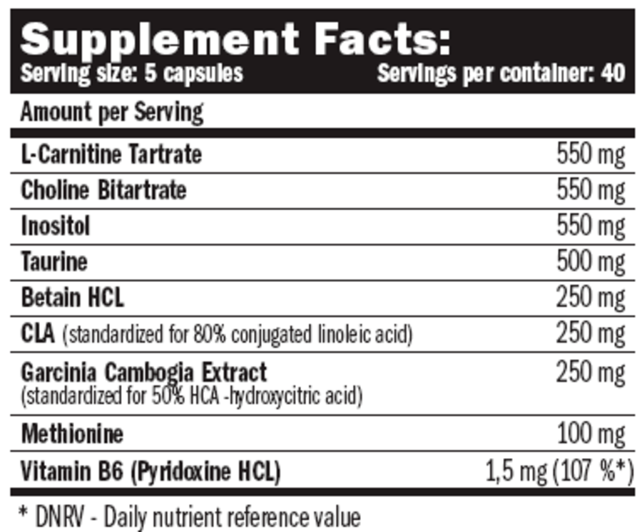 AMIX Lipotropic Cla + L Carnitine Fat Burner  100 Caps - Galeri