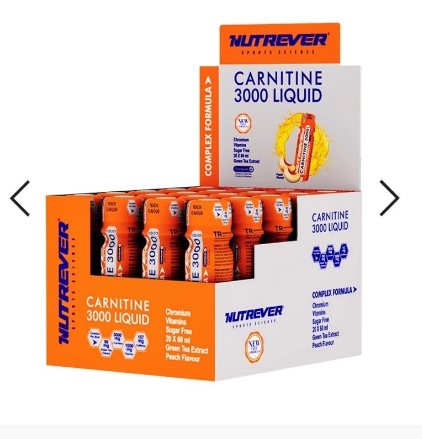Alman Menşei Nutrever L-carnitine Likit 20 Ampül 60 Ml
