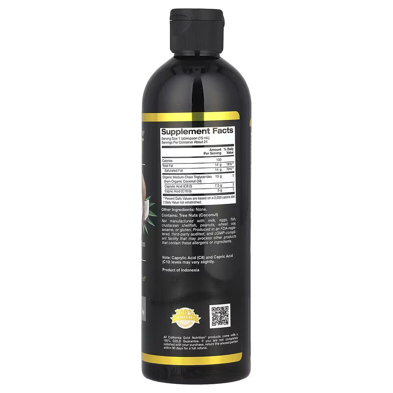 California Gold Nutrition Sport Organic MCT Oil Caprylic Acid Weight Ketogenic Diet 355 ml - Galeri