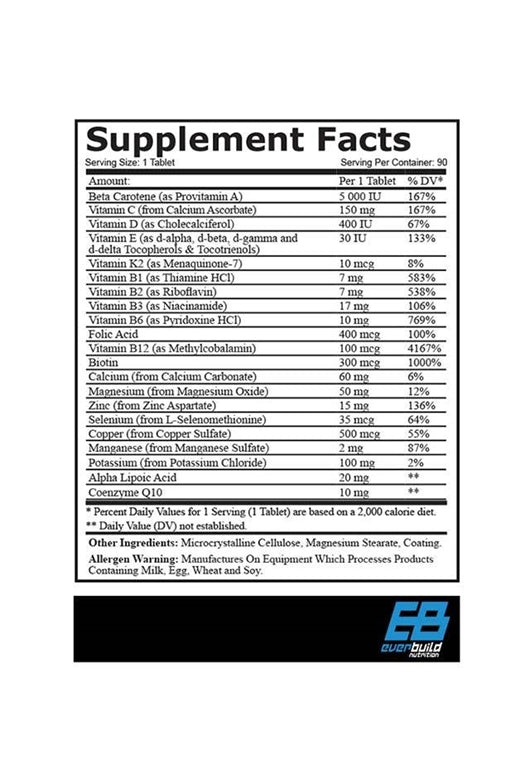 EVERBUILD Vita Sport ONE A DAY Multivitamin / 90 Tabs - Galeri