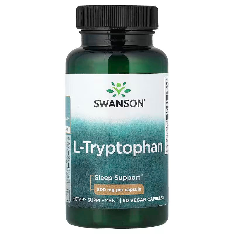 Swanson L-Tryptophan Sleep Support 500 mg 60 Capsules