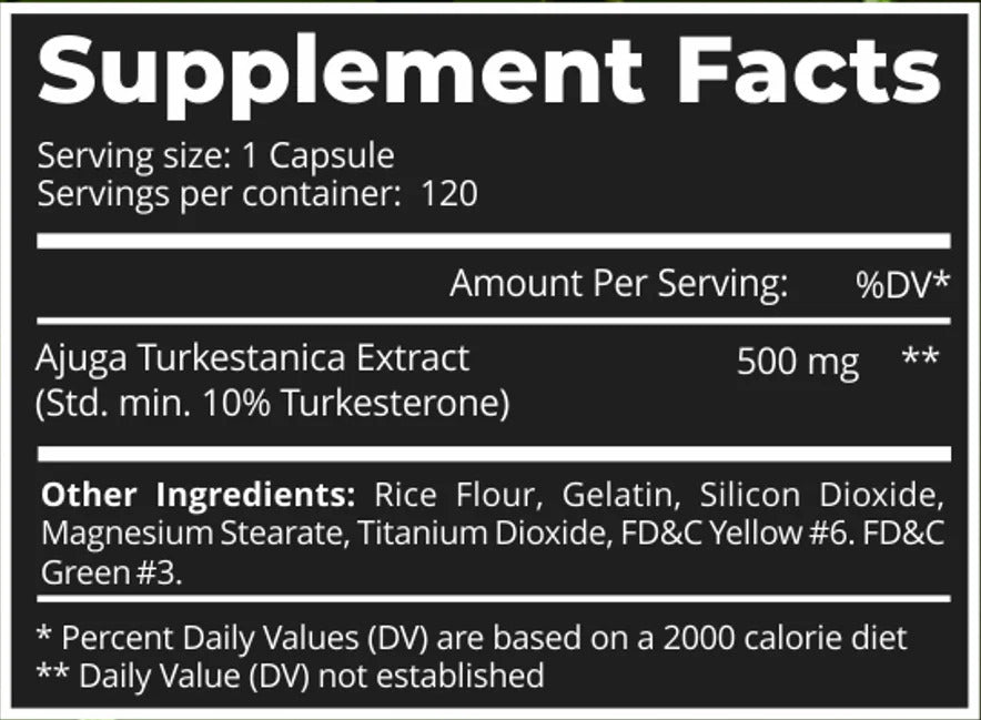 Dark Labs Ajuga Turkesterone %10 500mg 120 caps - Galeri