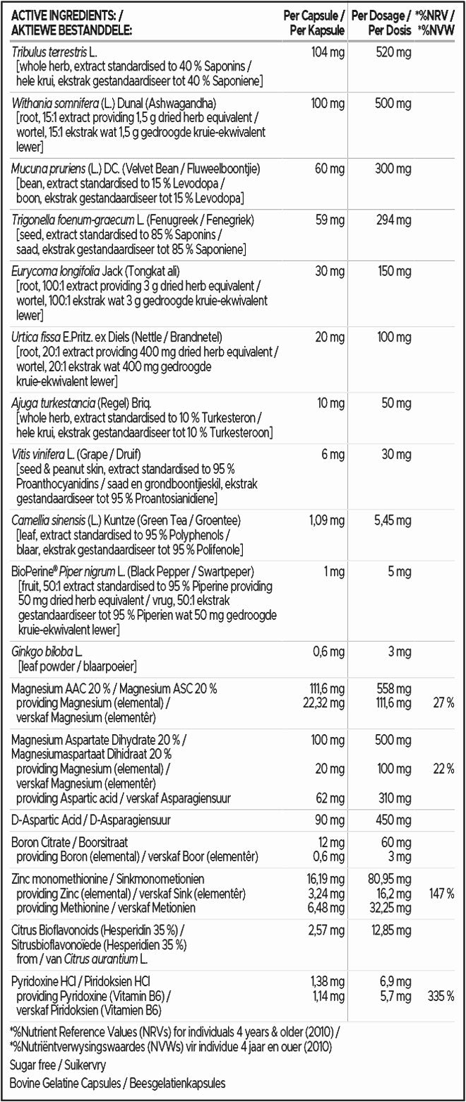 Usn Testo Male Methox Platinium Tribulus + Daa Aspartic acid 150 Caps - Galeri