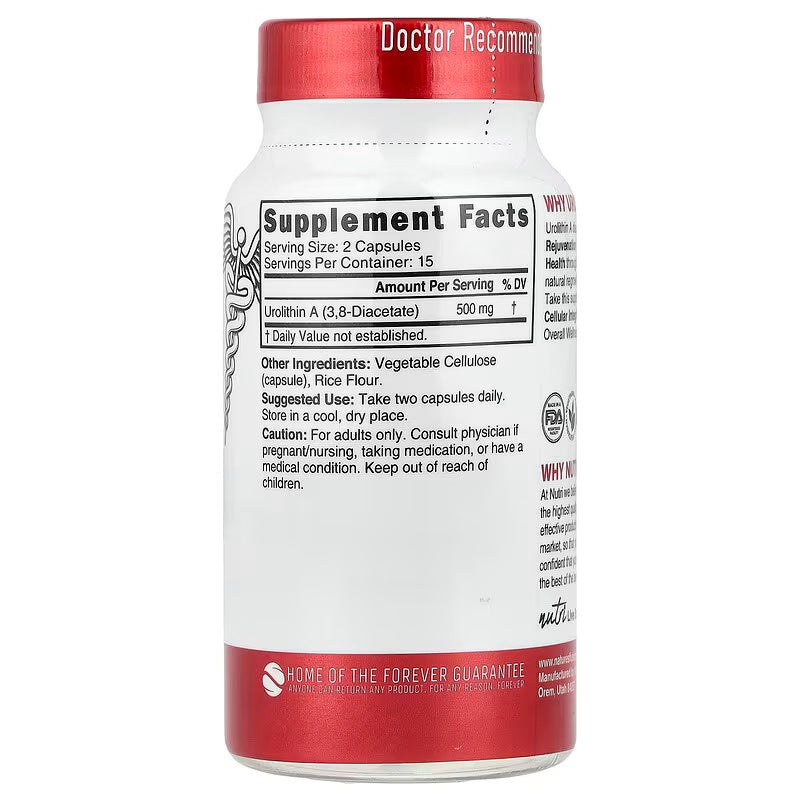 Nutri Urolithin A NAD+ Diacetate 30 Vegan Caps - Galeri