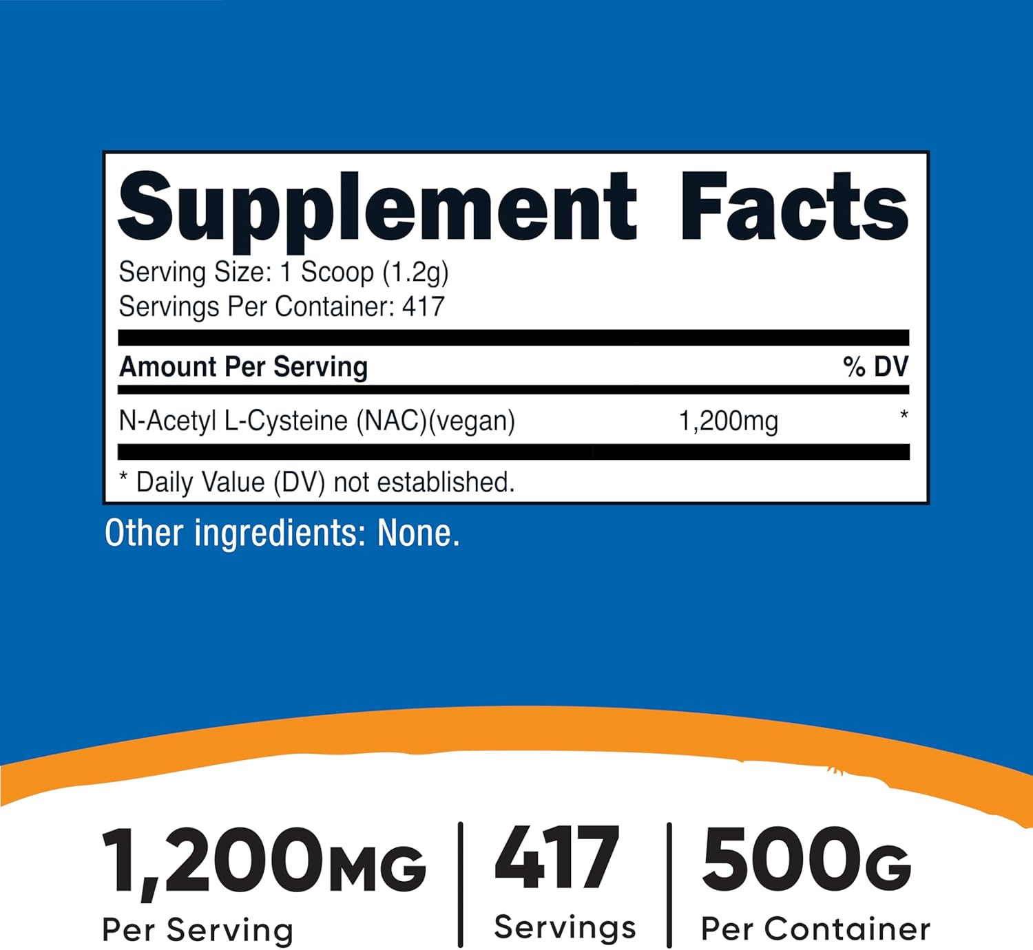 Nutricost N-Acetyl L-Cysteine NAC Antioxidants Powder 500 Gram 417 Servis - Galeri