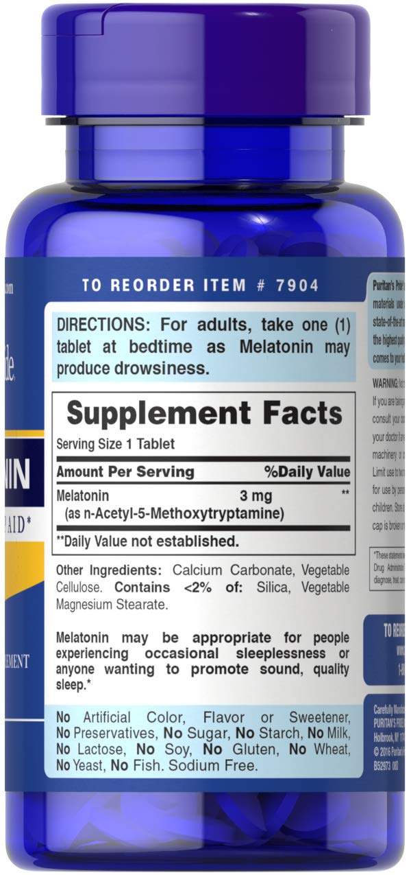 Puritan's Pride Night Sleep Melatonın 3 mg 240 Tablet - Galeri