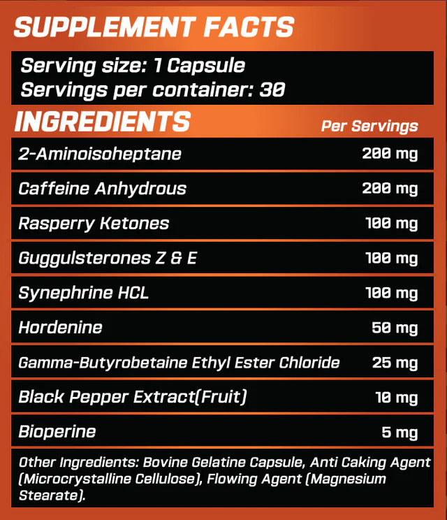GRIMLABS Shredder Fat Burner 30 KAPSÜL - Galeri