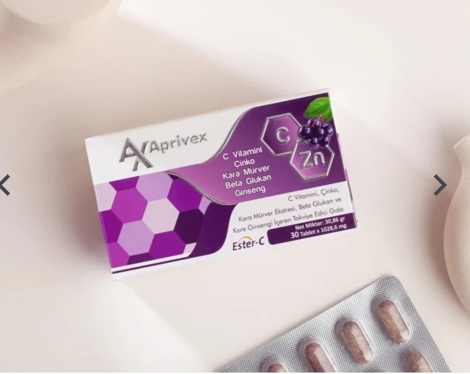 Aprivex Sambucus Nigra (Kara Mürver) Beta Glukan - Ester C – Ginseng 30 tablet