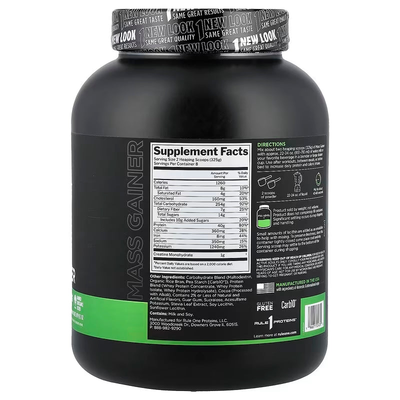 Rule One Proteins Mass Gainer Karbonhidrat tozu 2,6 Kg - Galeri