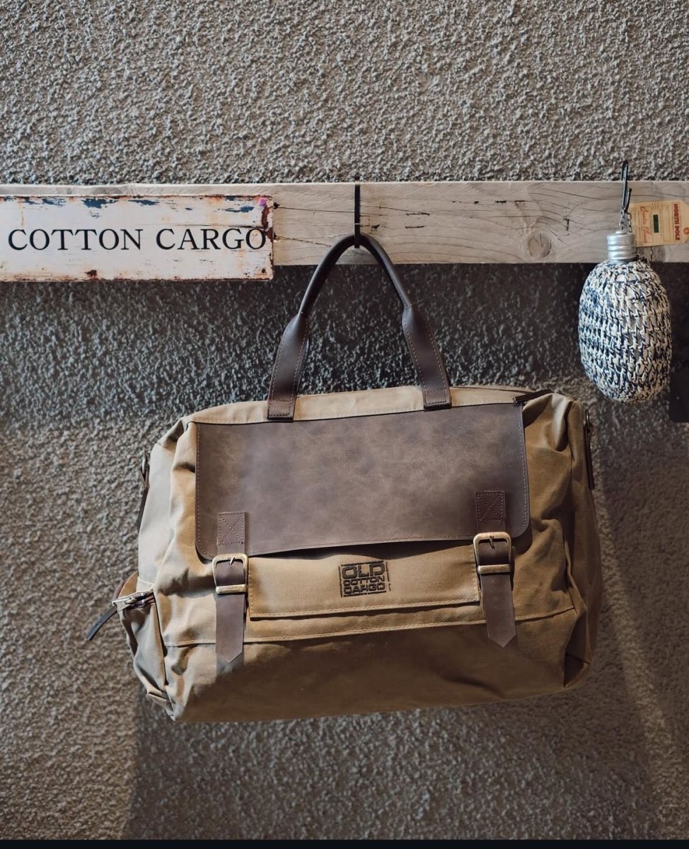 Haki Renk Vintage Tarz Omuz Ve El Çantası