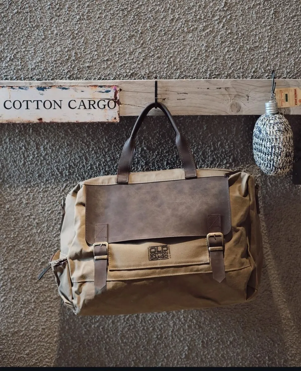 Haki Renk Vintage Tarz Omuz Ve El Çantası